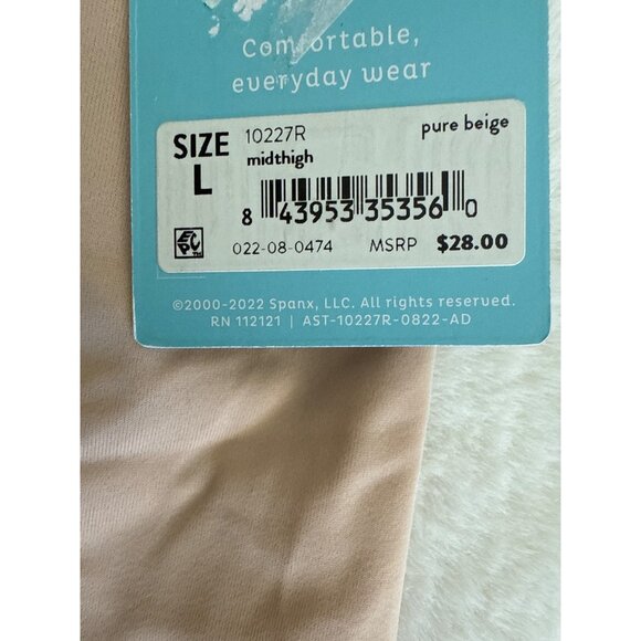 ASSETS by SPANX size Large Shaping Mid-Thigh Shaper shorts Nude - Picture 4 of 4